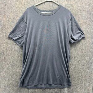 Lululemon Shirt Men XL Gray Cotton Blend Crewneck Casual  Basic Extra Large